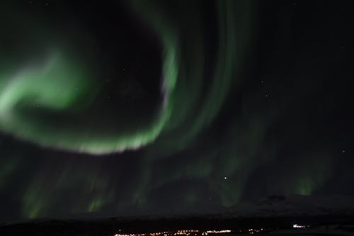 노르웨이, 밤에, 북극광의 무료 스톡 사진