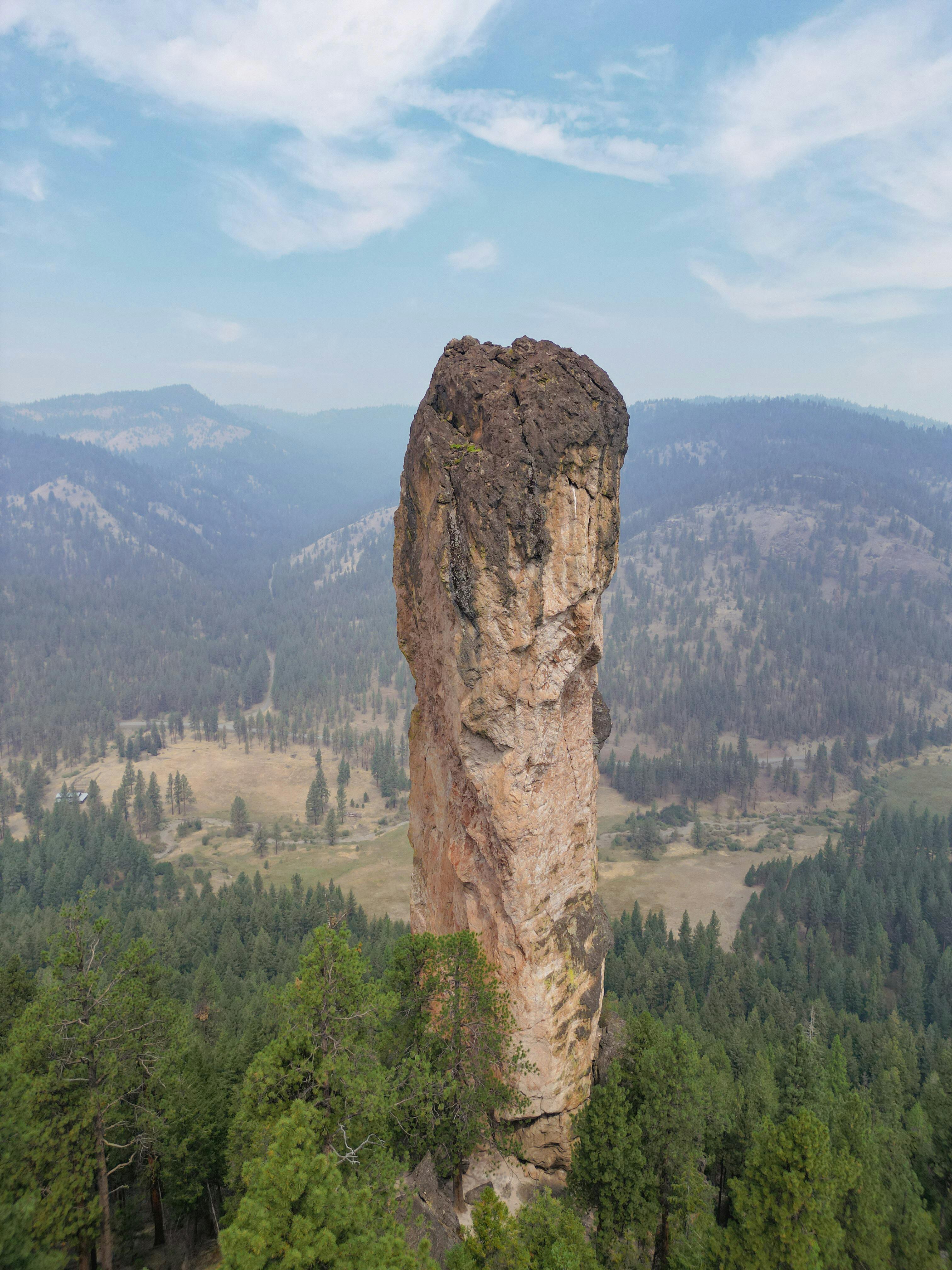 steins pillar rock formation in oregon in usa