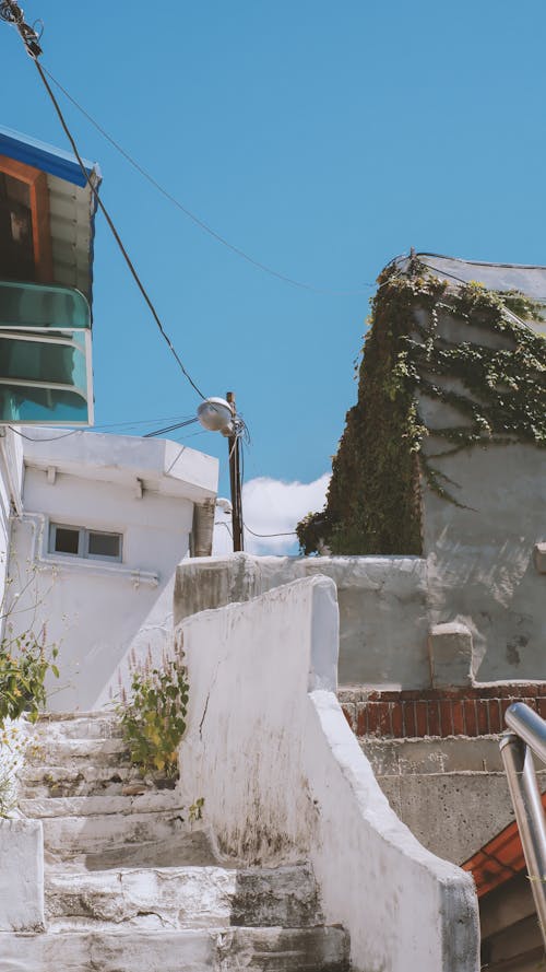 Stairs and Walls of Vintage Building