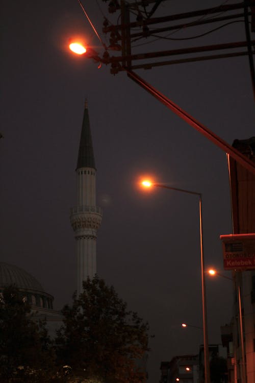 Free stock photo of camii, iftar, night