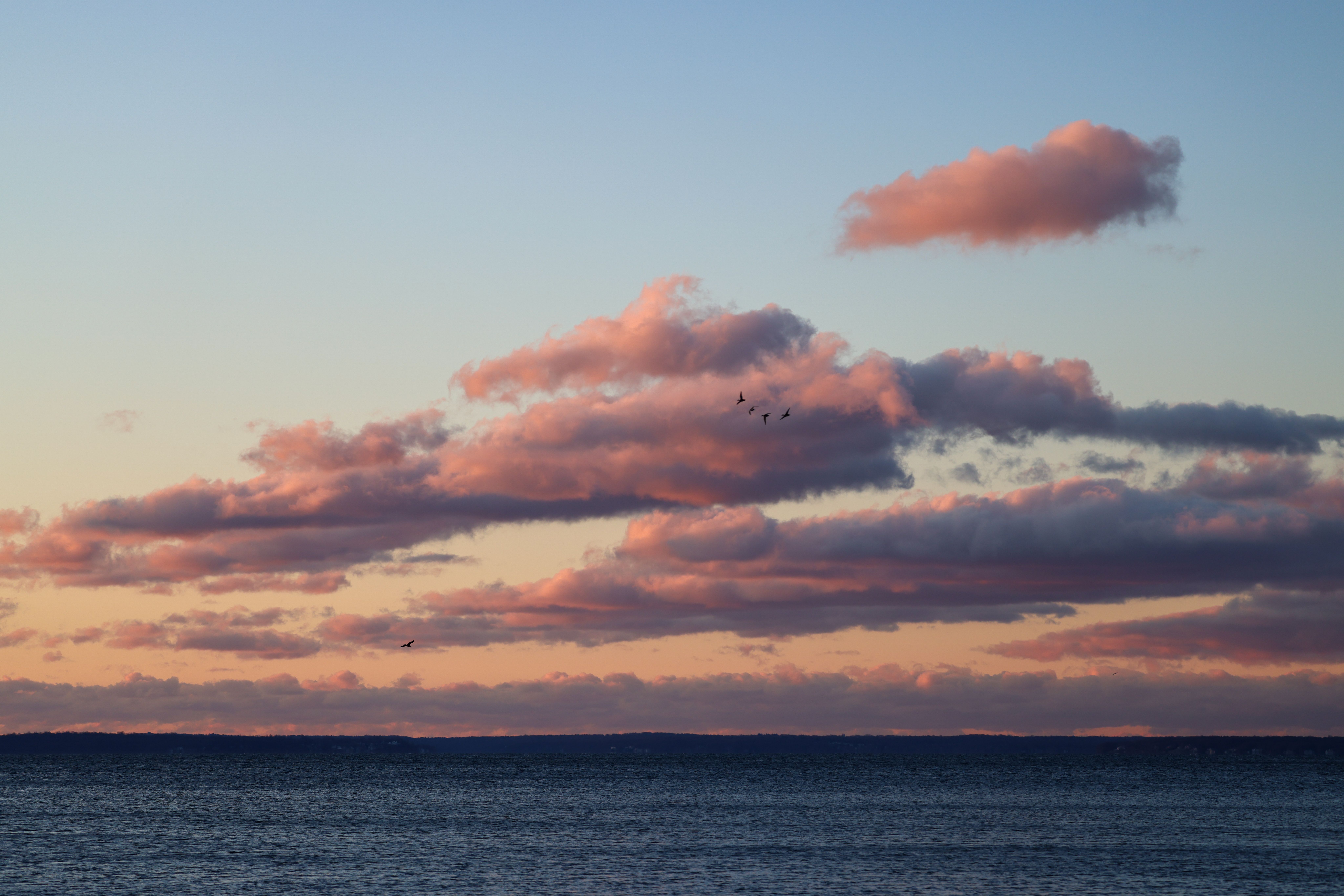 Clouds over Ocean at Dusk · Free Stock Photo