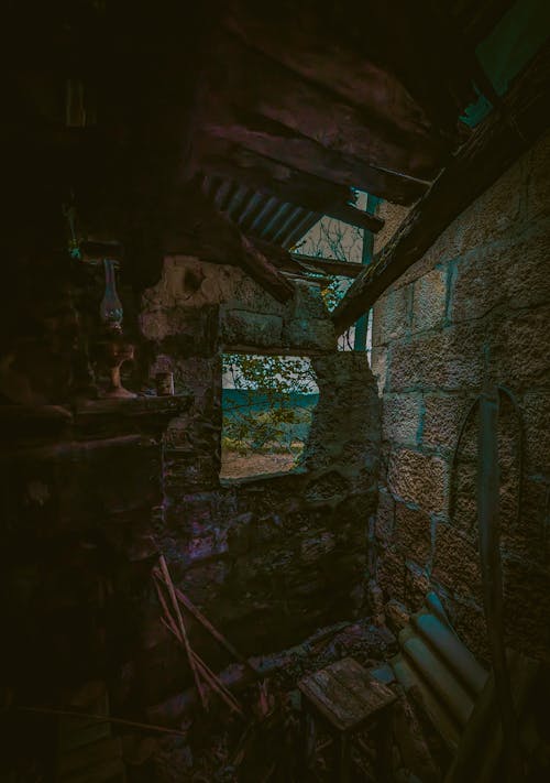 小屋, 廢墟, 晚上的心情 的 免費圖庫相片