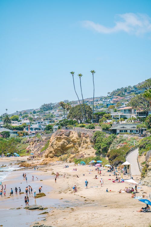 Бесплатное стоковое фото с берег, вертикальный выстрел, калифорния