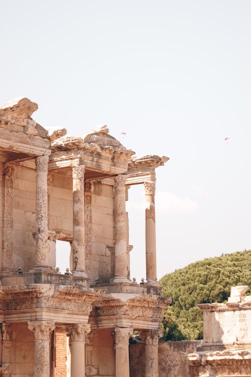 Ruins of Library of Celsus in Turkey