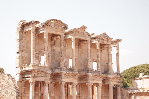 Ruins of Library of Celsus in Turkey