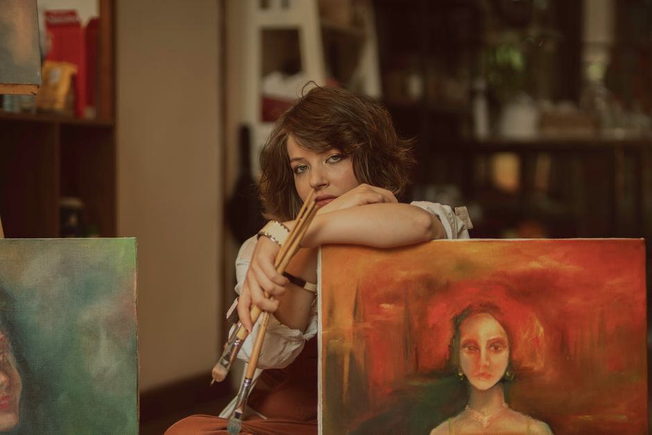 A face on a numbered canvas needs many small sections