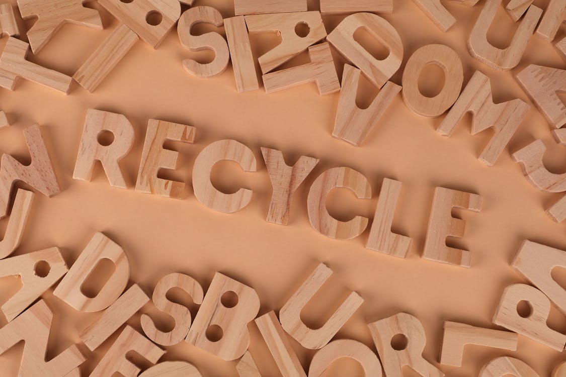 Word Recycle Made of Wooden Letters · Free Stock Photo