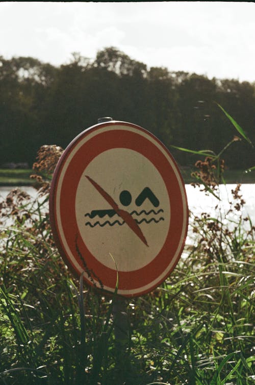 no swimming sign