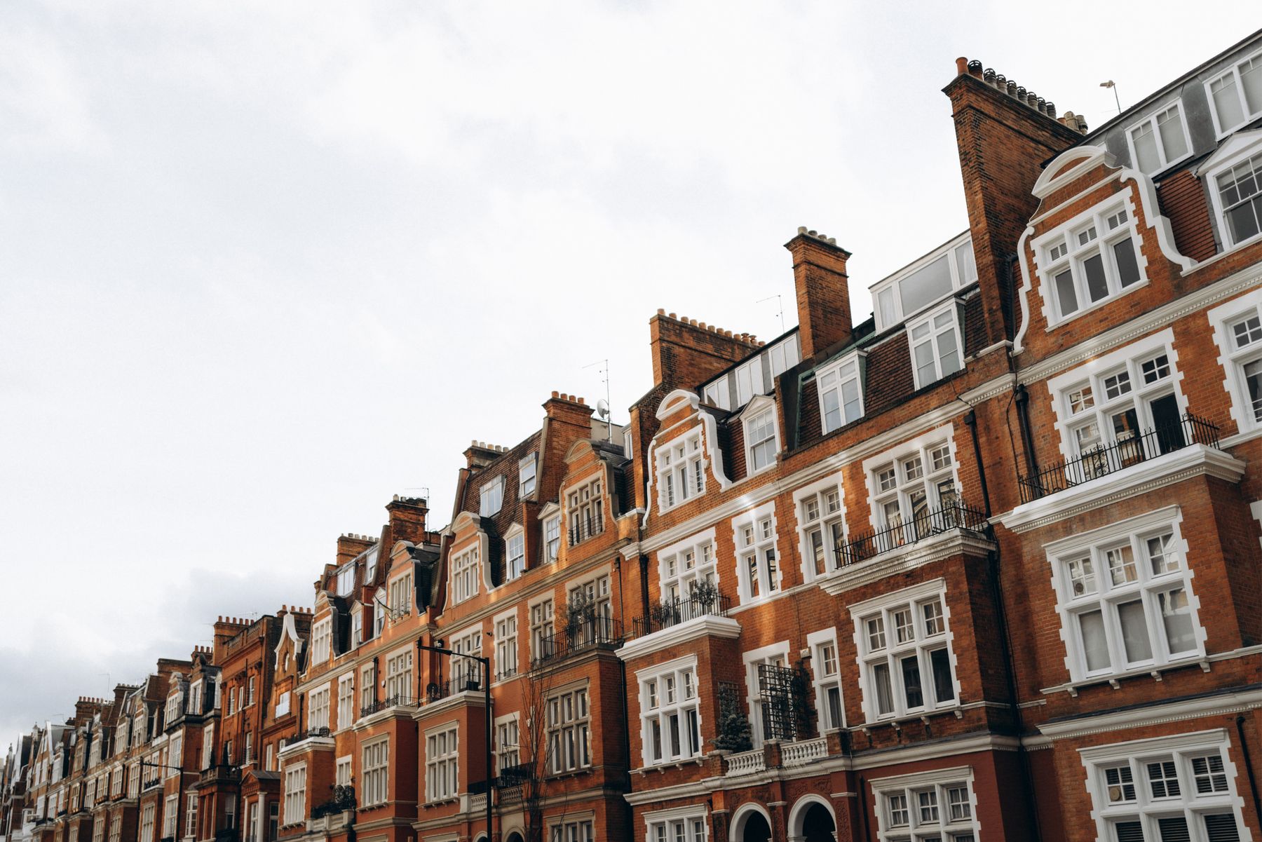 Victorian terraced houses in London