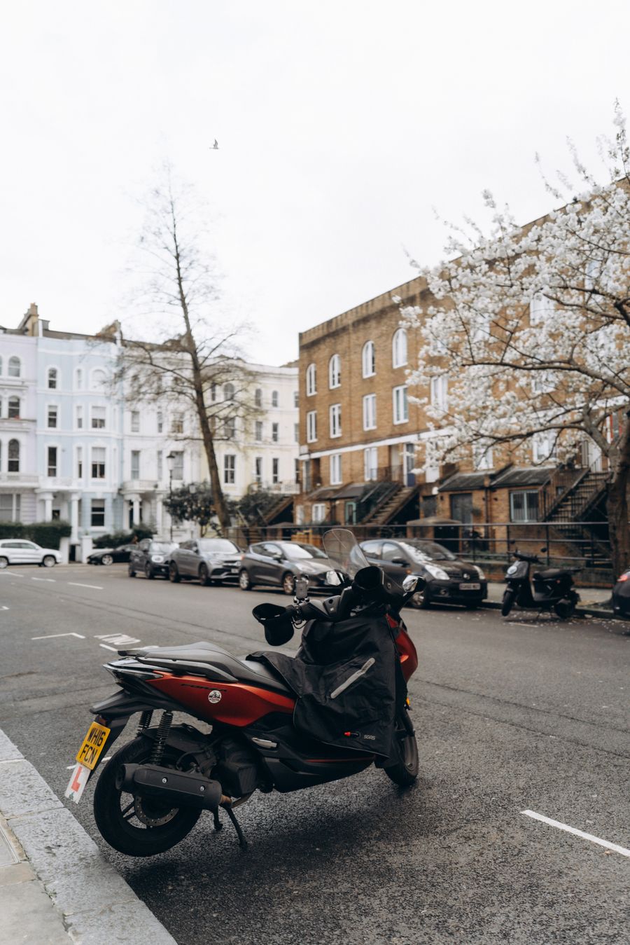 London street outside the shop