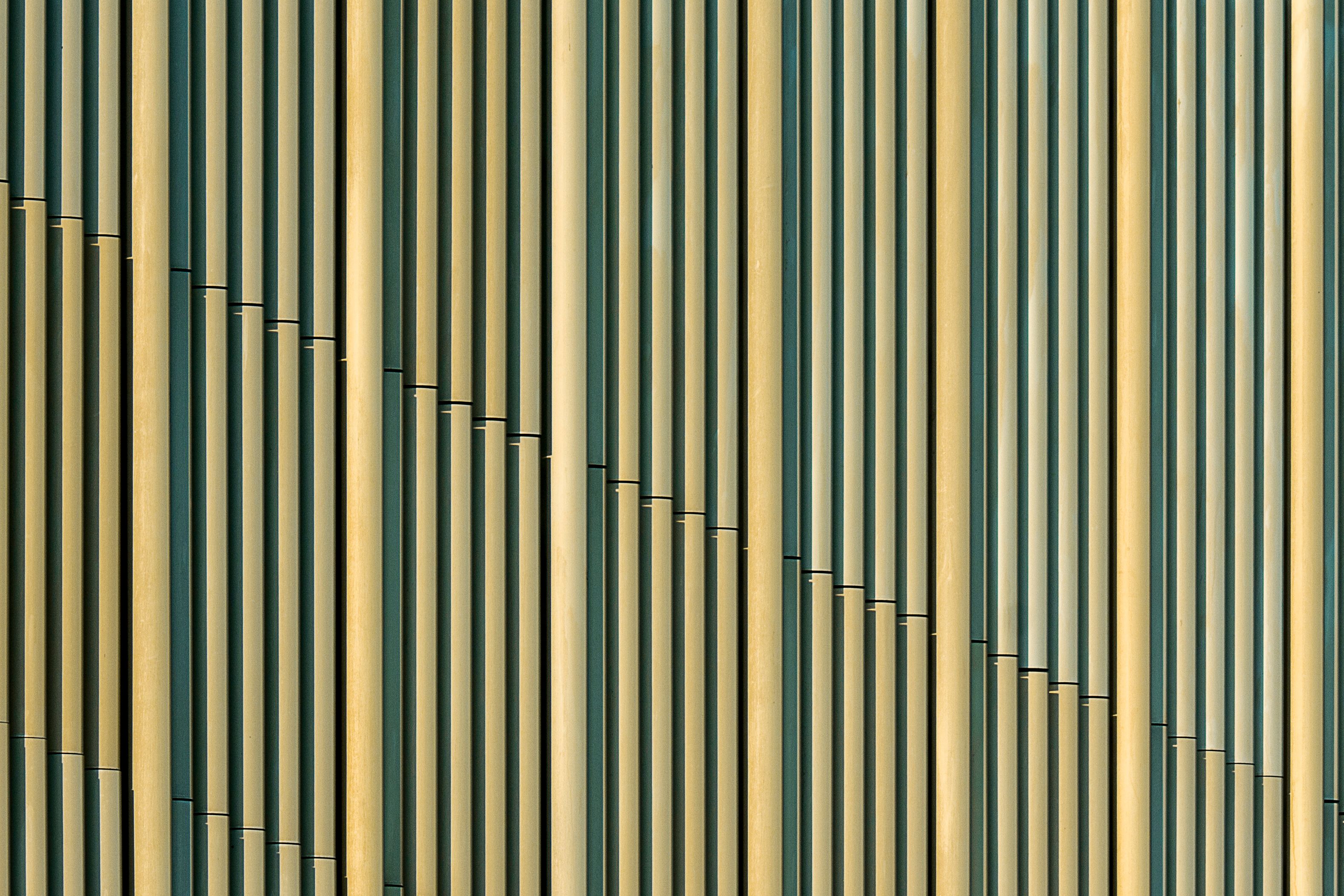 Minimalist architectural facade showing clean vertical lines
