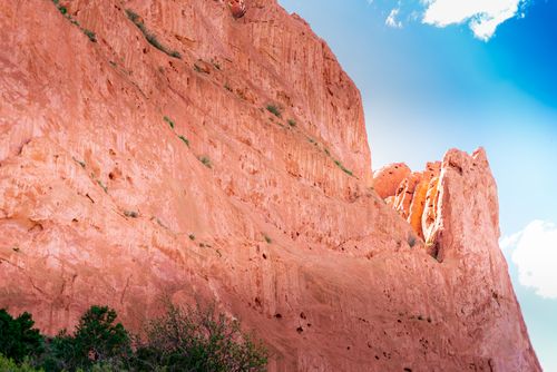 Free Explore the majestic red rock cliff at Garden of the Gods, Colorado Springs. Stock Photo