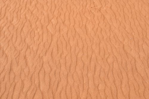 Sand dunes in the desert with a close up of the sand