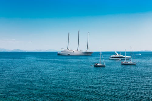 Kostnadsfri bild av båtar, blå, blå himmel