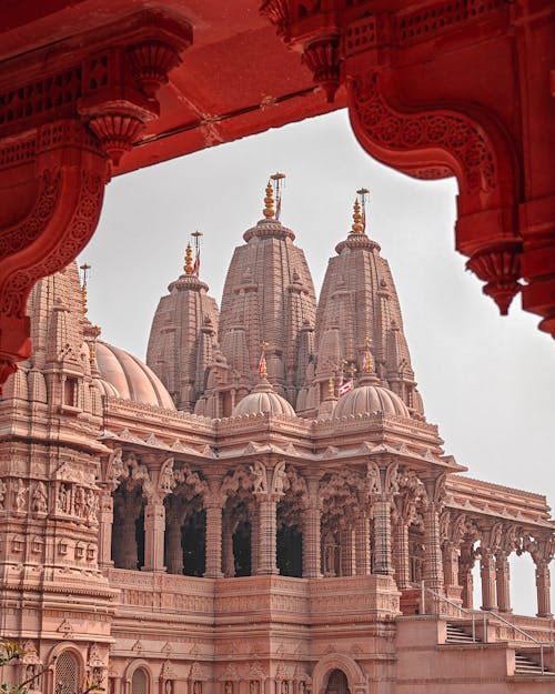 Ornamented Hindu Temple Building