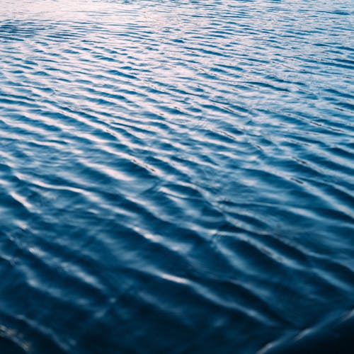A close up of a body of water with ripples