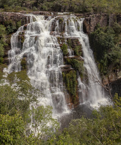 Бесплатное стоковое фото с бразилия, вертикальный выстрел, Водопад Альмесегас