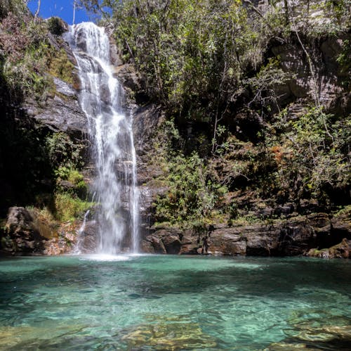 Бесплатное стоковое фото с chapada dos veadeiros, бразилия, водопад