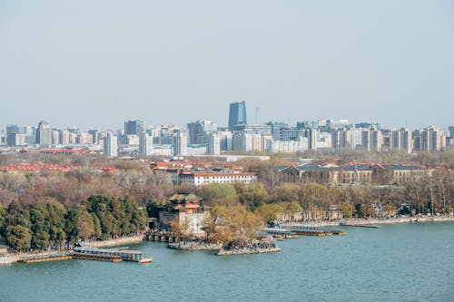 Beijing cityscape from the top of the tower