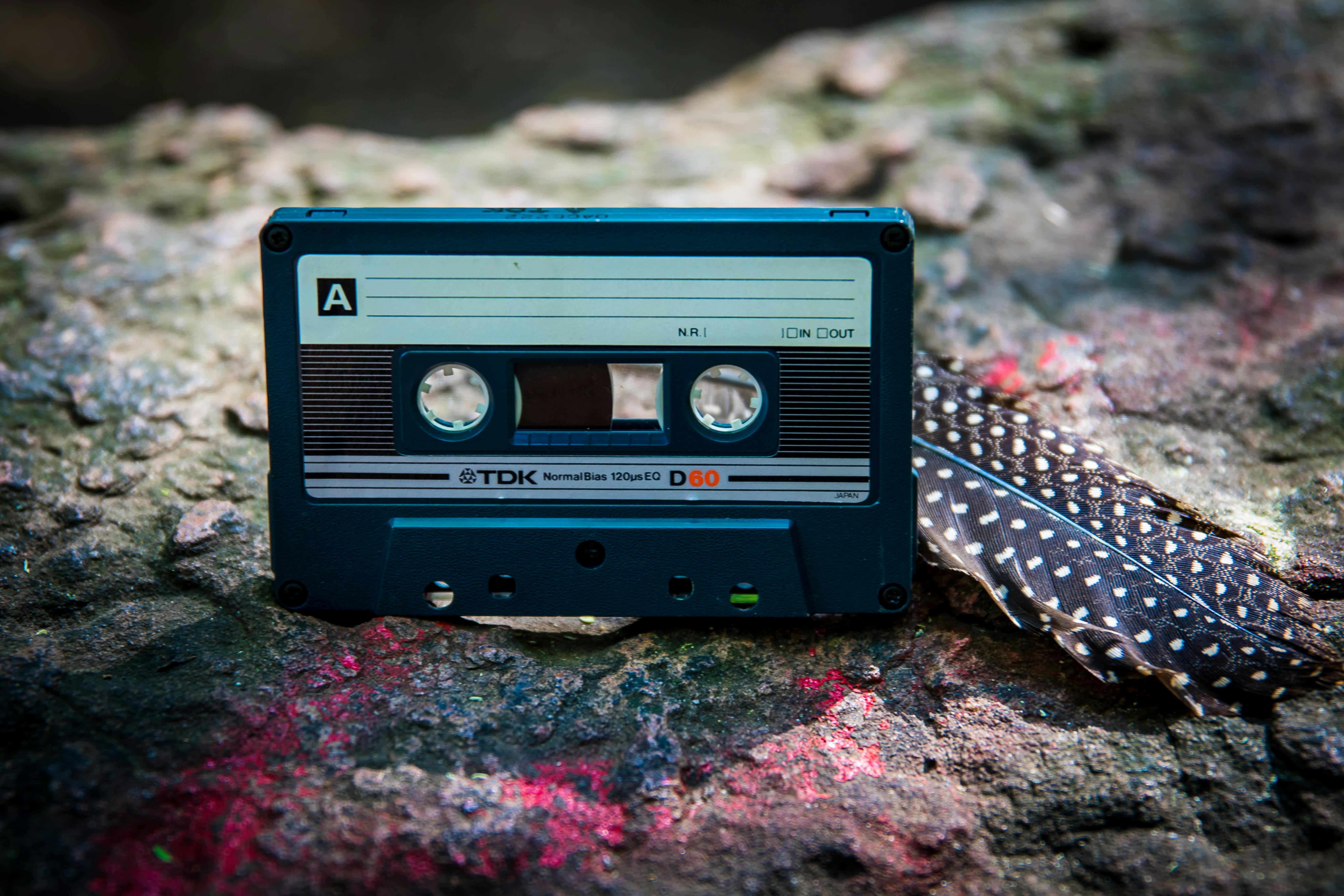 Free stock photo of antique cassette cassette tape