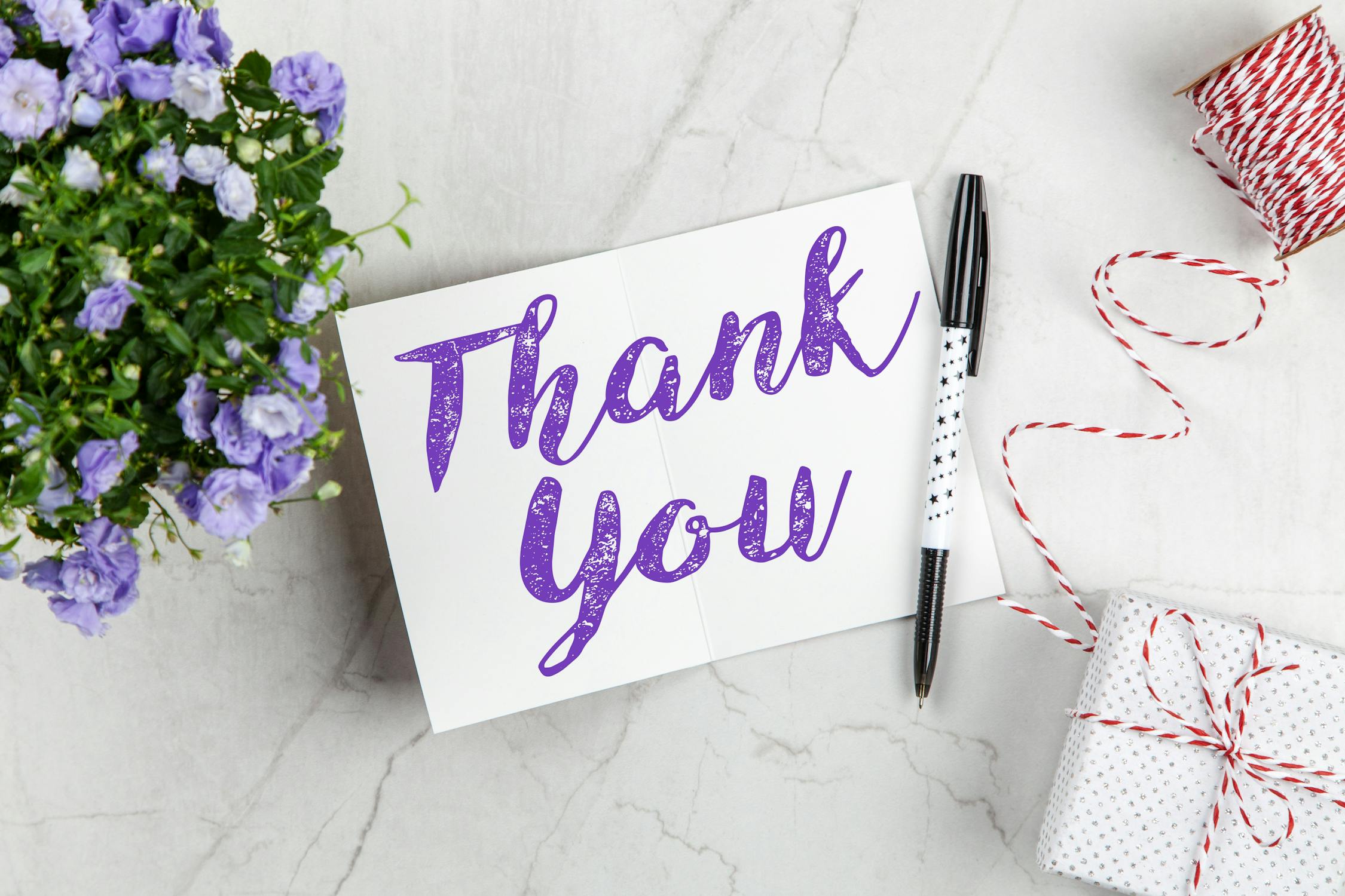 picture of a thank you card