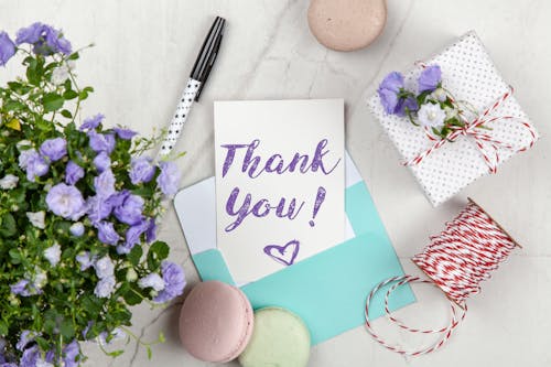 Free Thank You Text Stock Photo