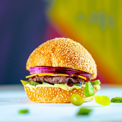Double-stacked cheeseburger — photo by Anupkumar Patel on Pexels