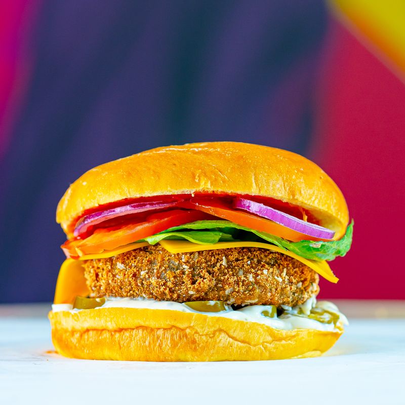 Baked Cassava and Hearts of Palm Burgers