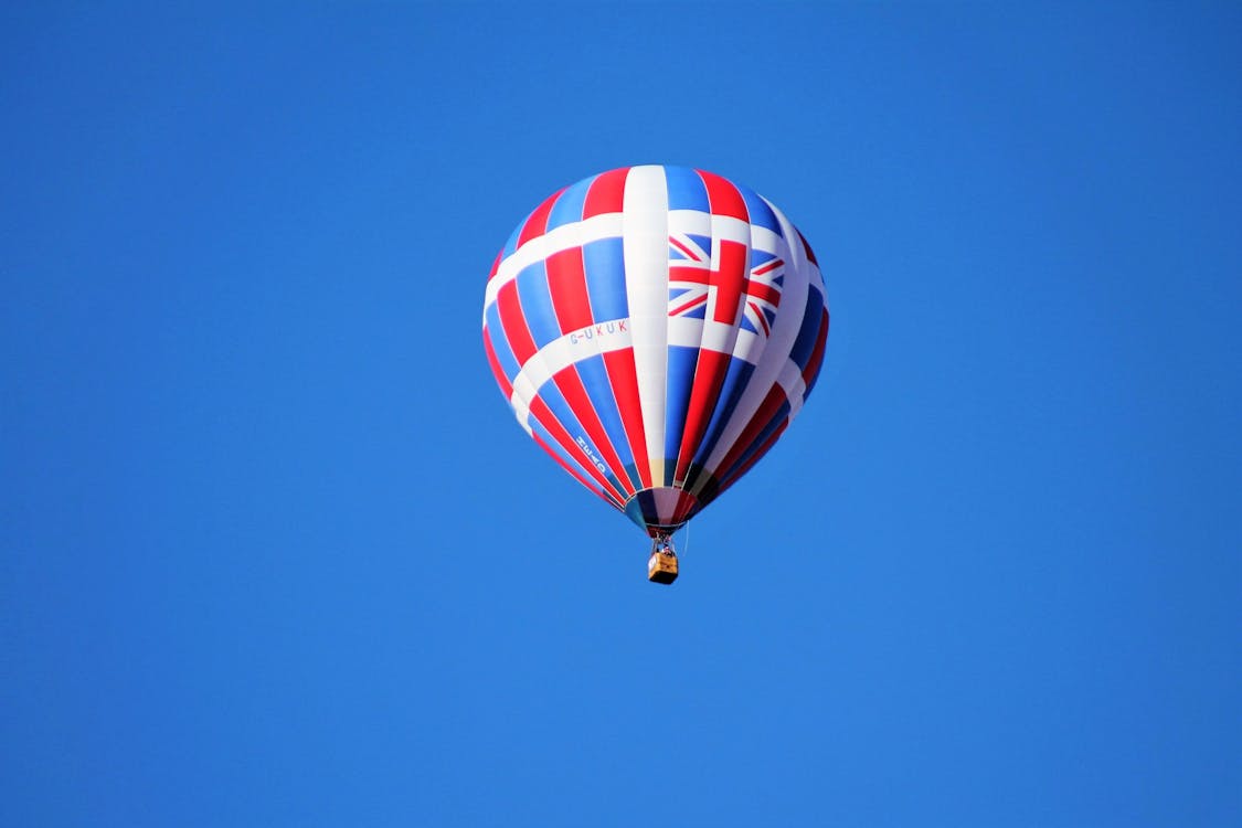 бесплатная Великобритания Полет на воздушном шаре Стоковое фото