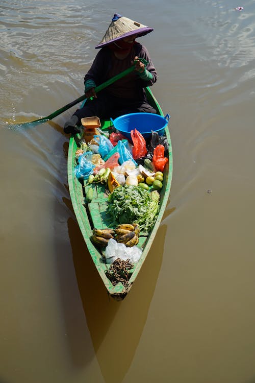 Photos gratuites de bateau, chapeau conique, eau