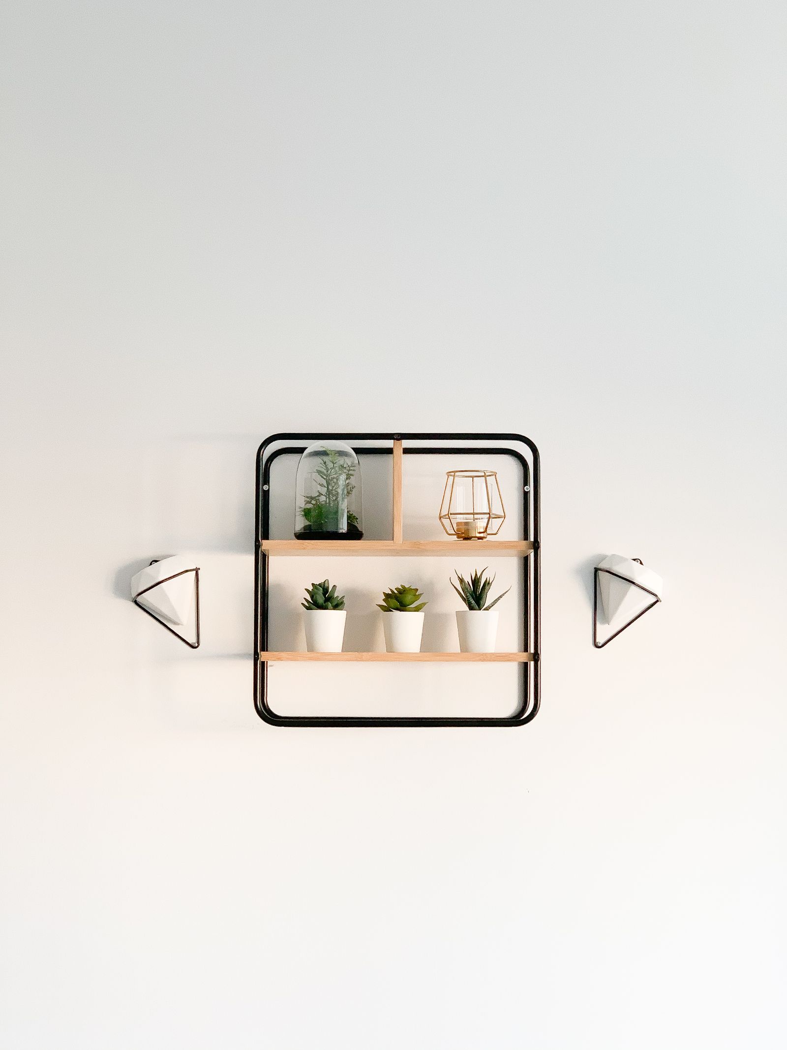 declutter surfaces at home shelf