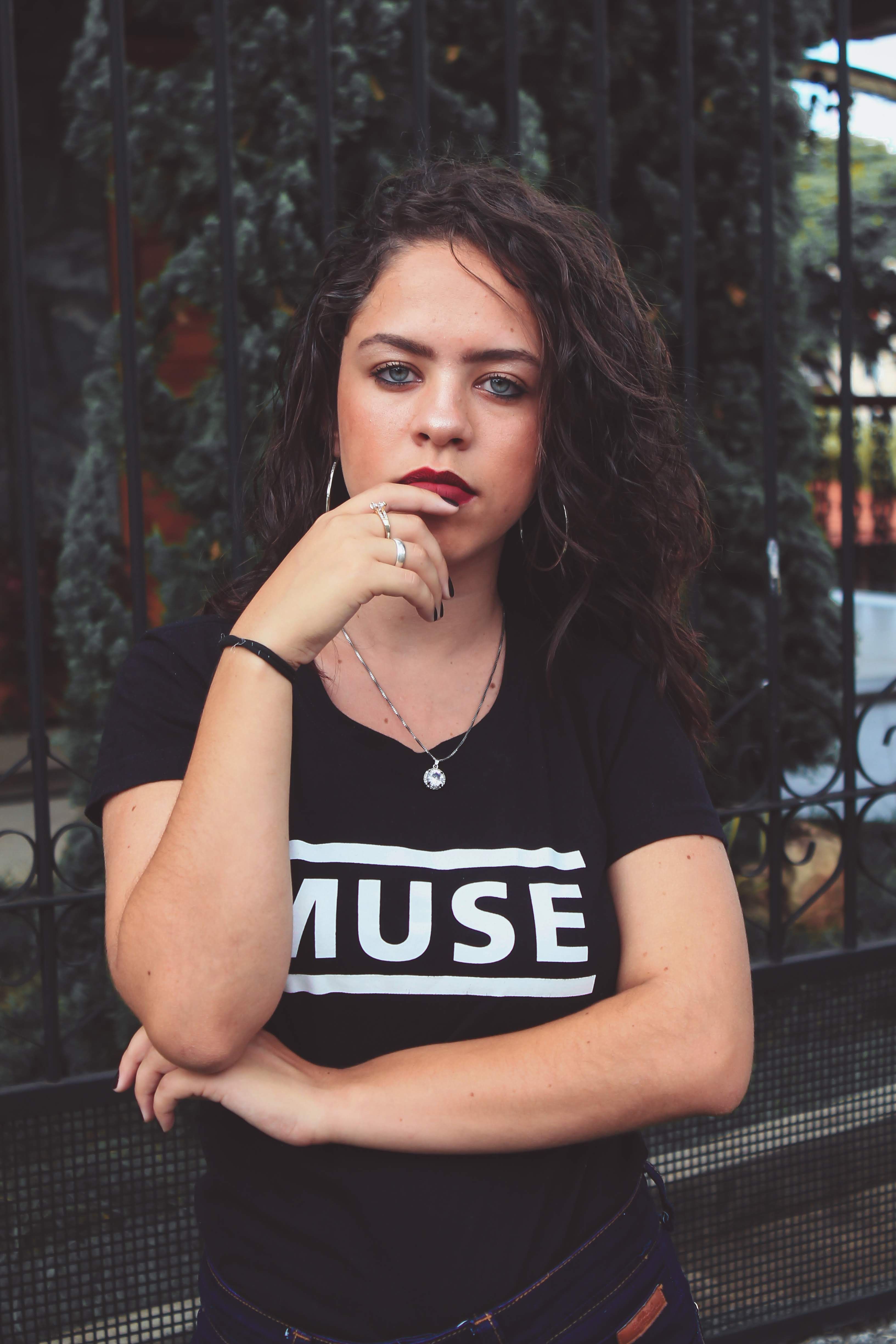 Photo of Woman Wearing Black Shirt · Free Stock Photo