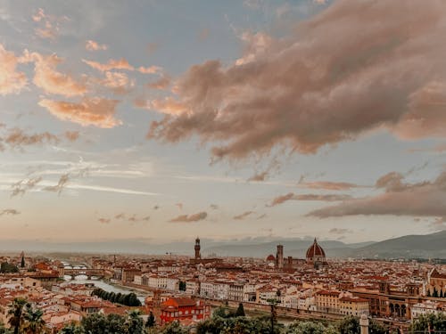 Florence Italy Skyline at Sunset