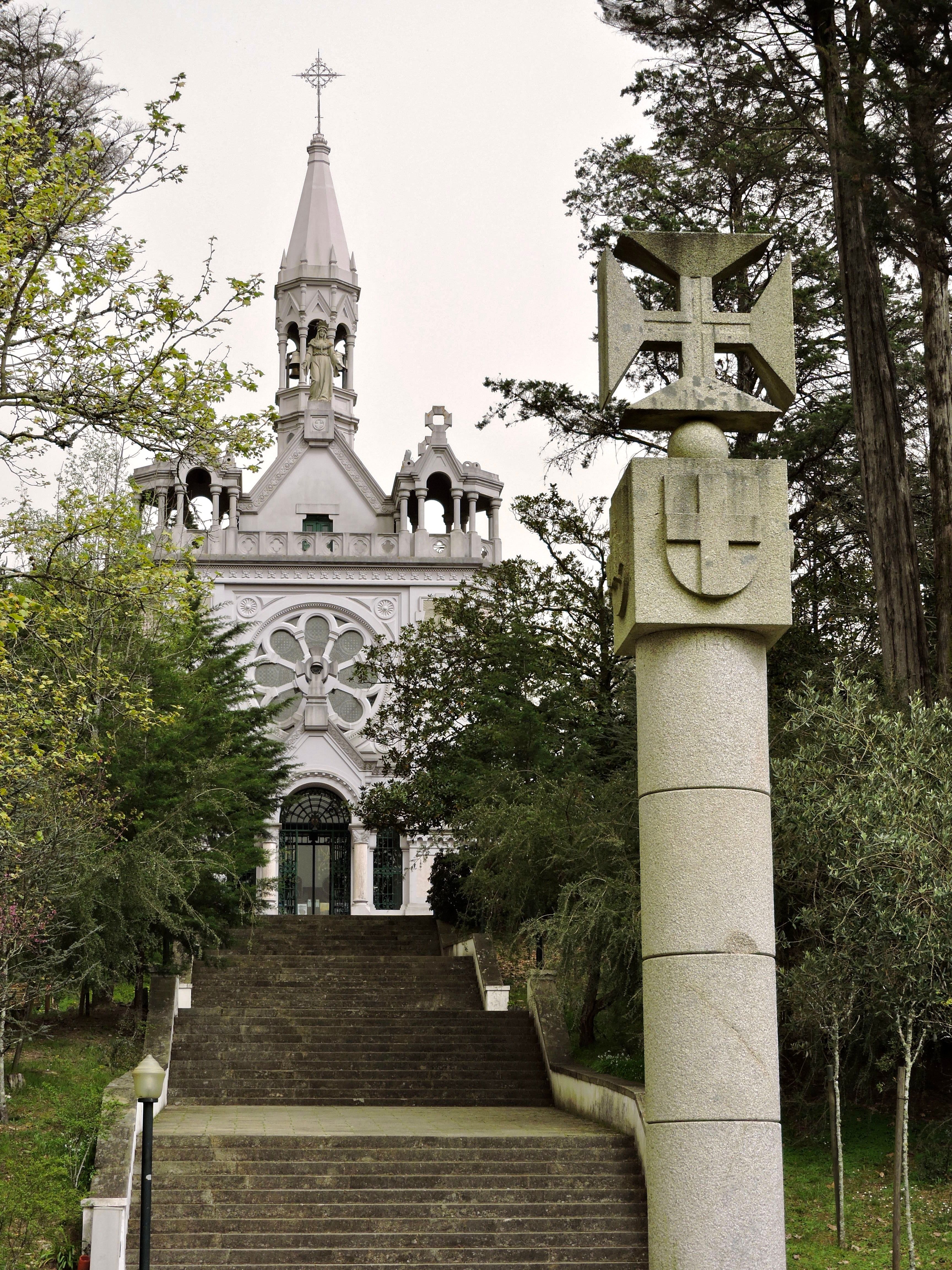 Charming Catholic church situated in Oliveira de Azeméis, showcasing iconic architecture and religious symbols.