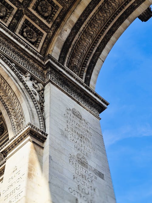 The arc de triomphe in paris, france