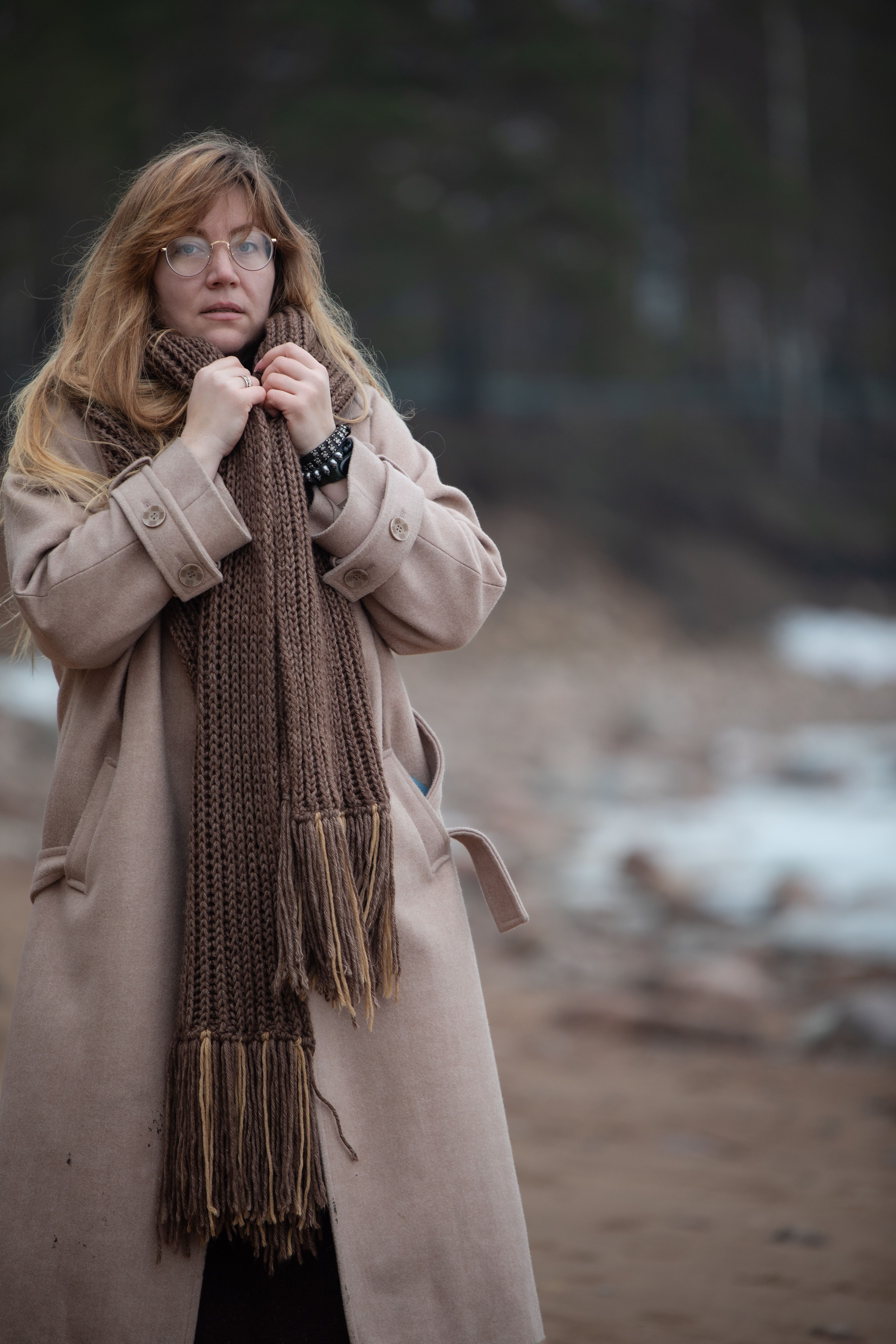 Camel Wrap Coat