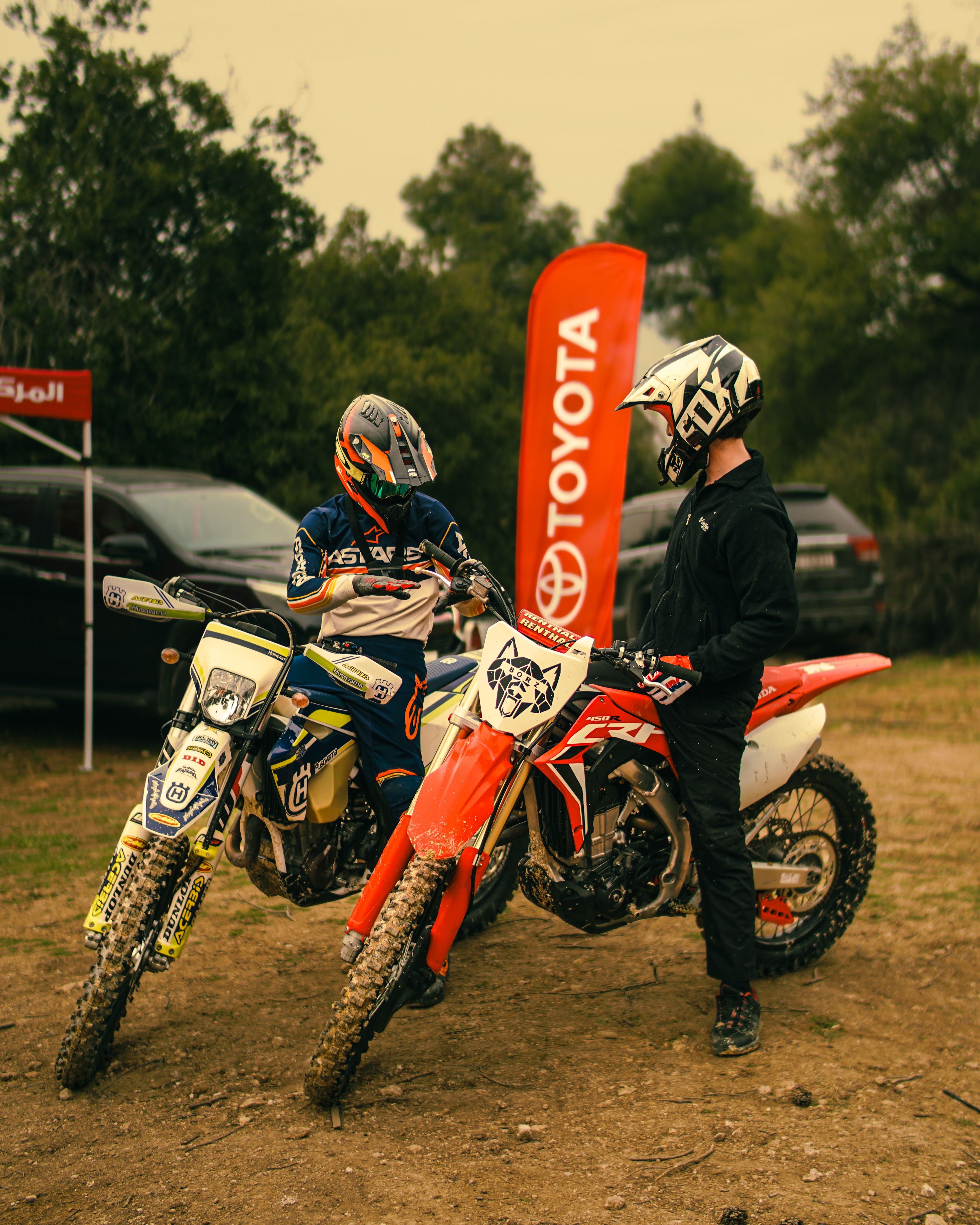 Motocross Riders on Motorbikes · Free Stock Photo