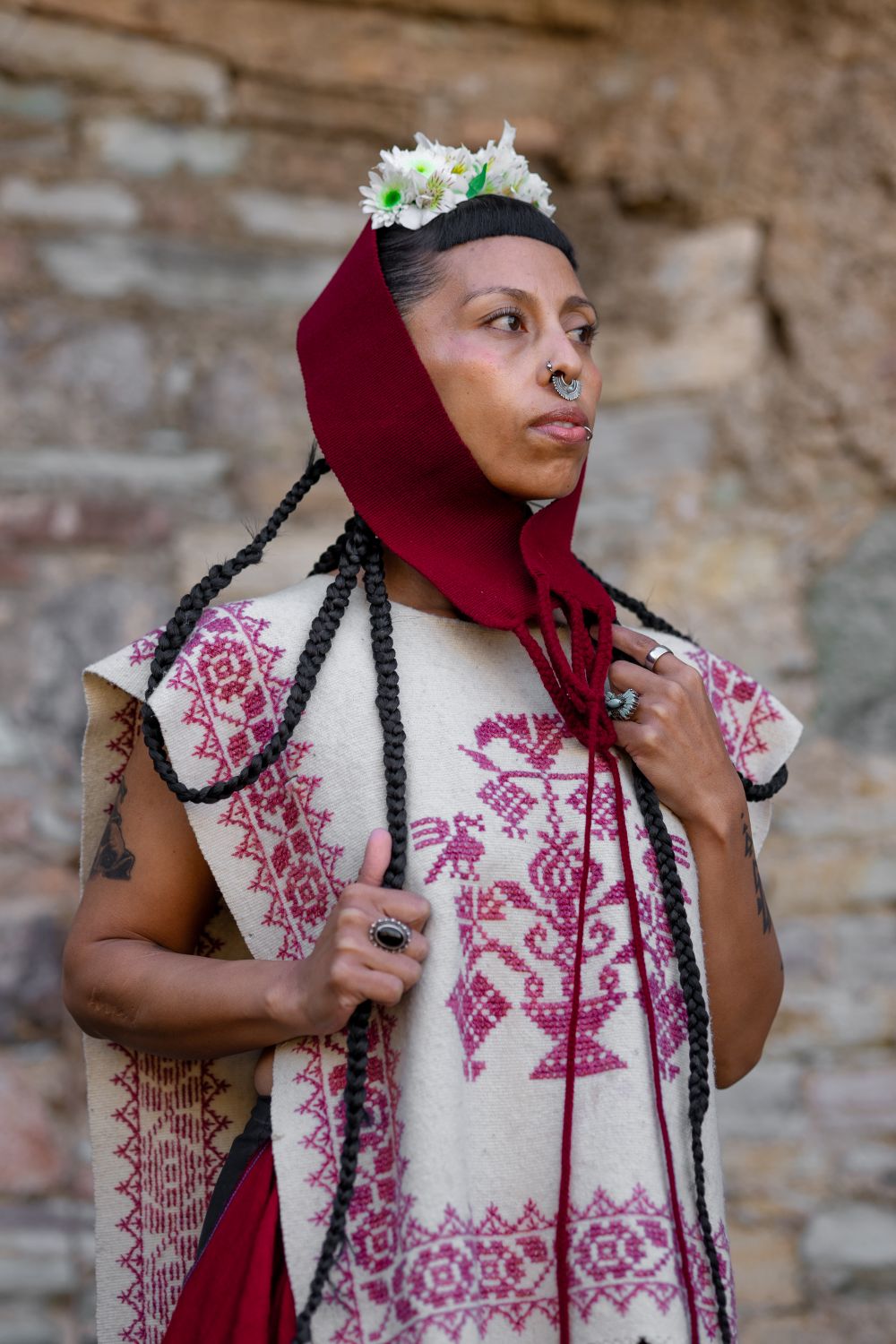 Portrait of a Woman Wearing Traditional Clothing · Free Stock Photo
