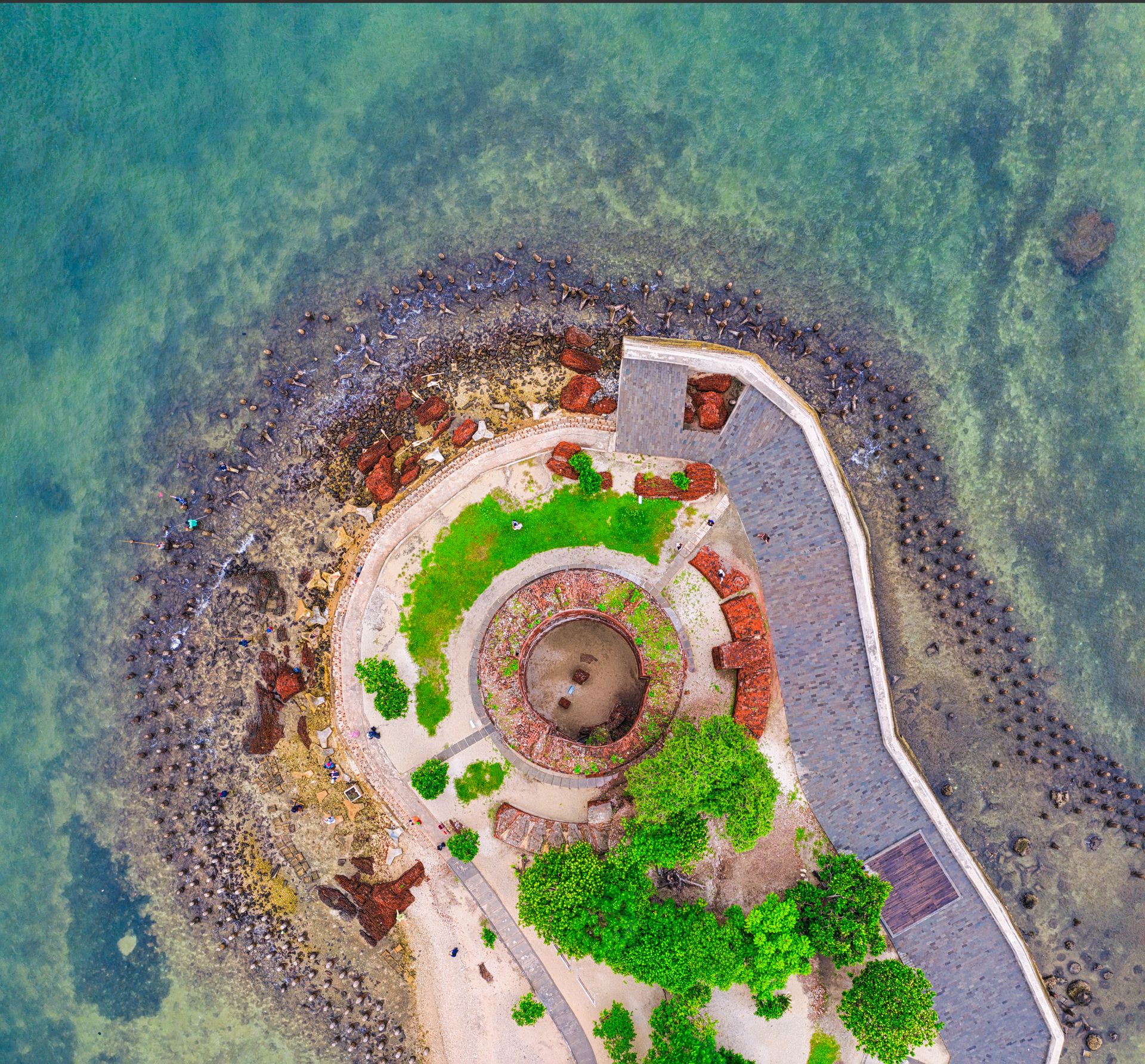 Aerial Photo of Beaches in Island