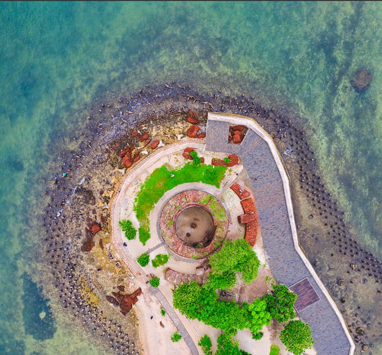 Aerial Photo Of Beaches In Island