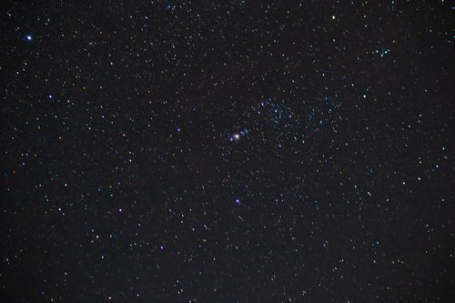 Free A serene starry night sky showcasing distant galaxies and clusters in a deep cosmic panorama. Stock Photo