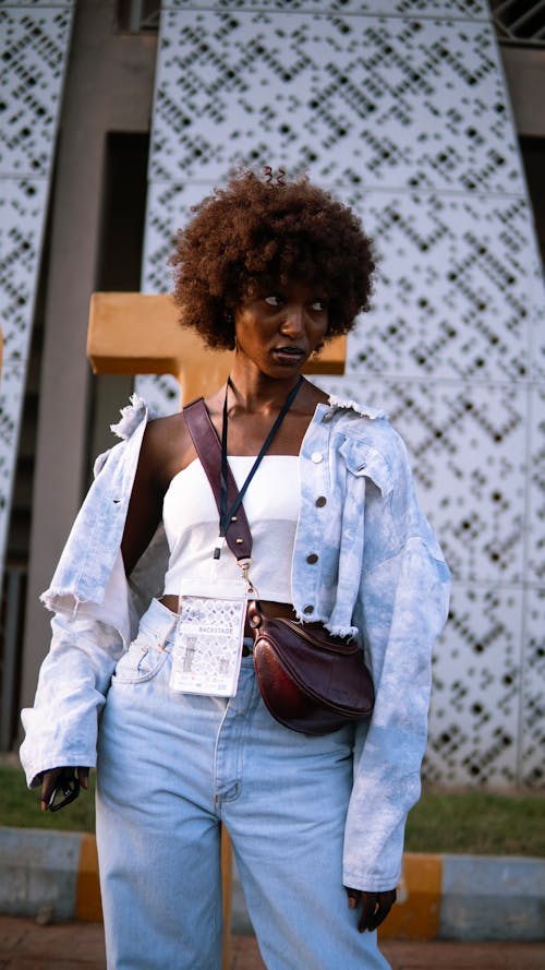 Ingyenes stockfotó afrikai nő, afro haj, divatfotózás témában