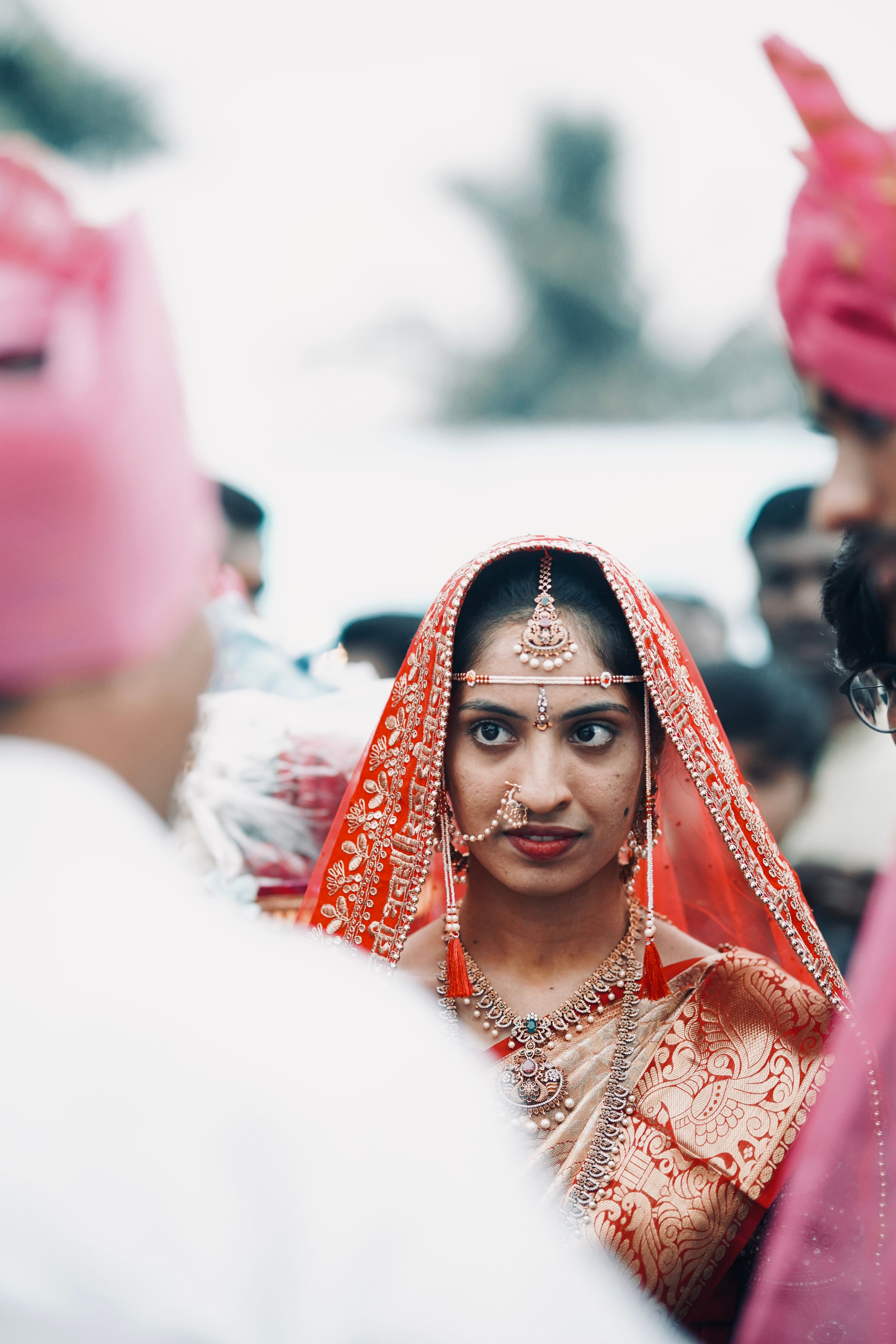 Indian Bride in Traditional Clothing · Free Stock Photo