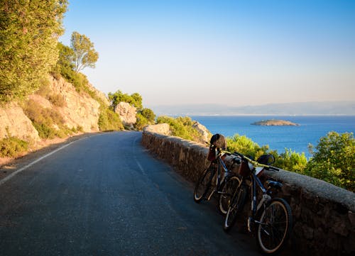 Imagine de stoc gratuită din apus auriu, bicicletă, drum