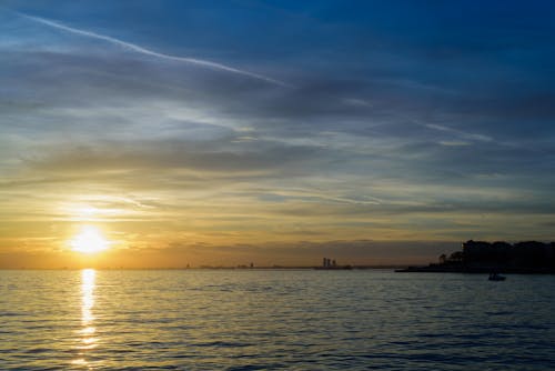 Free stock photo of beautiful sunset, clouds, golden sunset