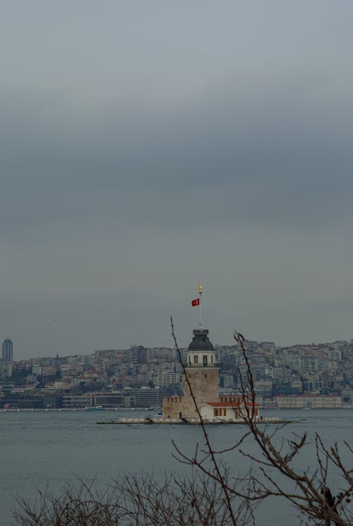 Immagine gratuita di al largo, bandiera turca, carta da parati azzurra