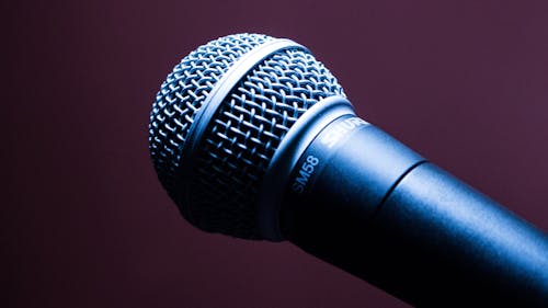 Free Black Dynamic Microphone Stock Photo