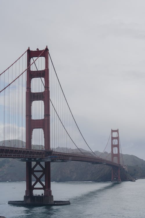 Golden Gate Bridge in San Francisco, USA on Foggy Day