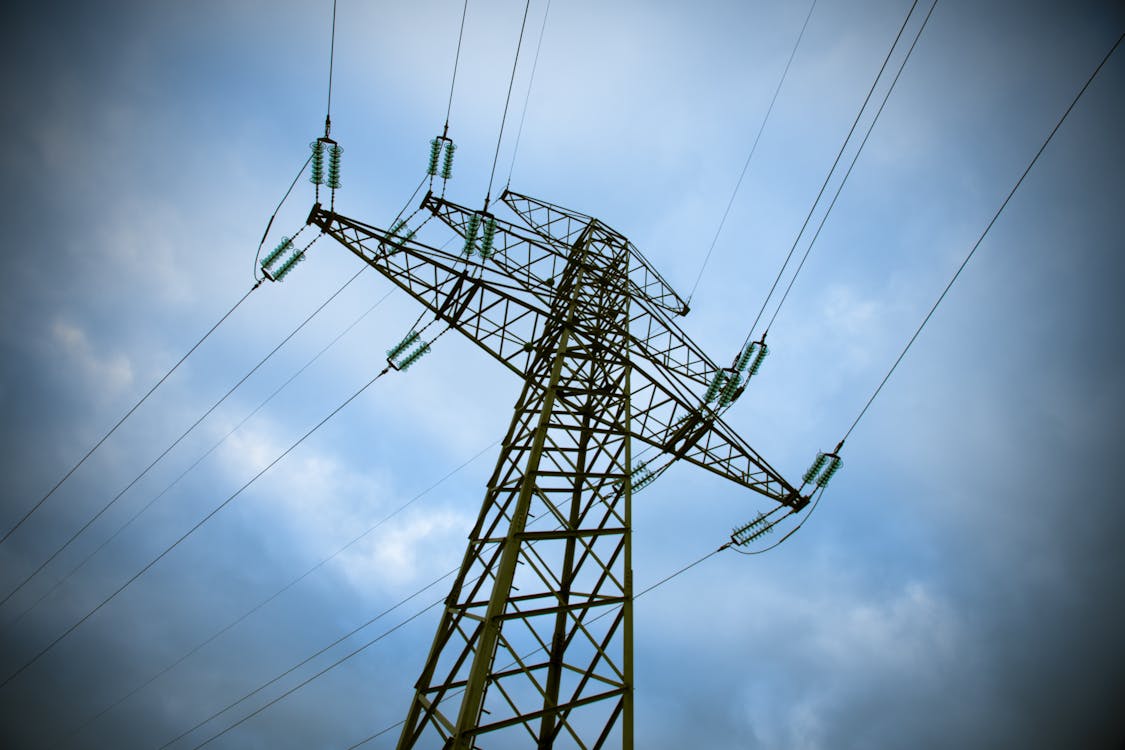 Free White Electric Tower Stock Photo