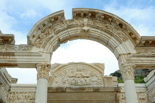 Arch in Celsus Library